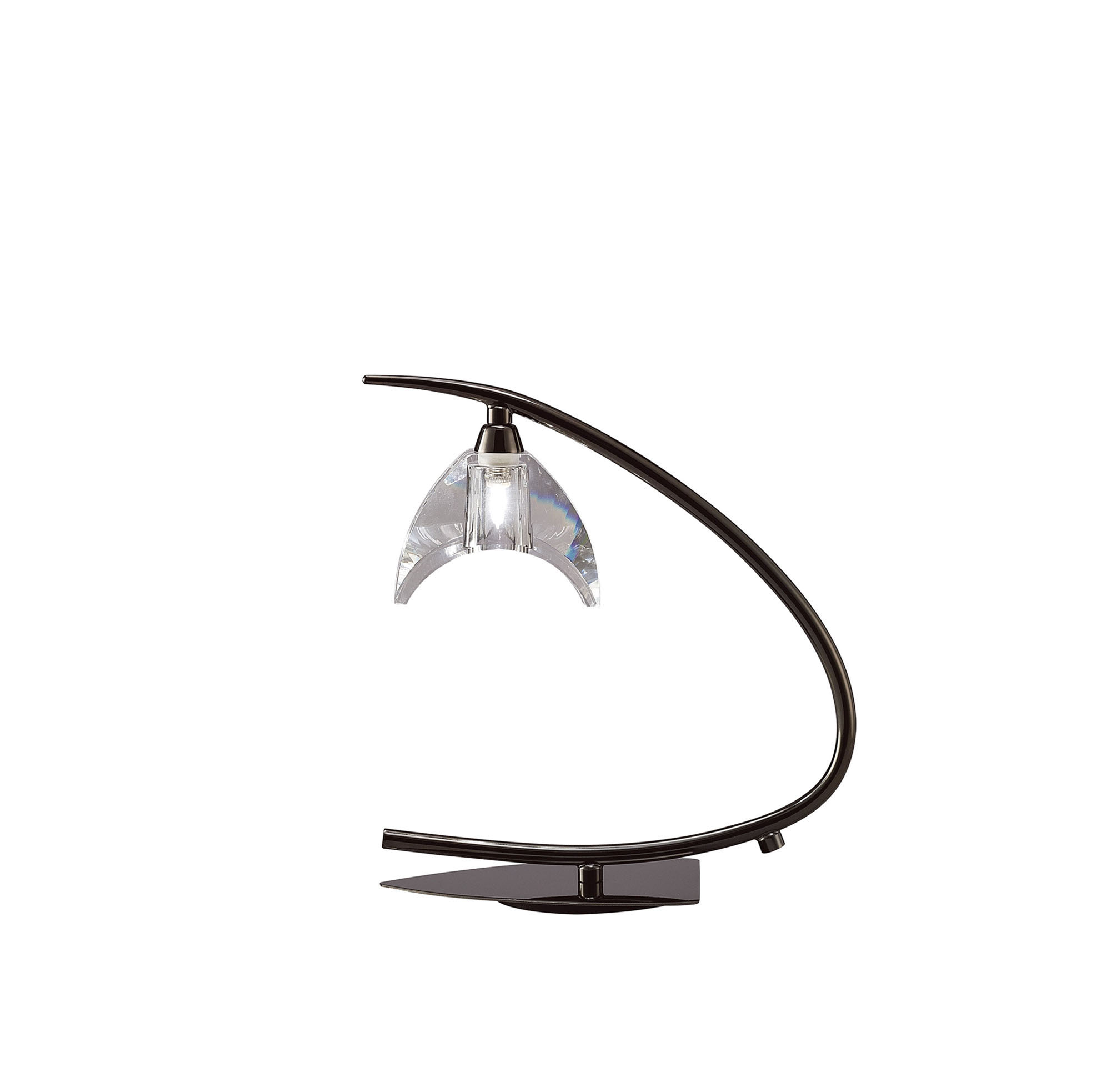 Eclipse Black Chrome Table Lamps Mantra Armed Table Lamps